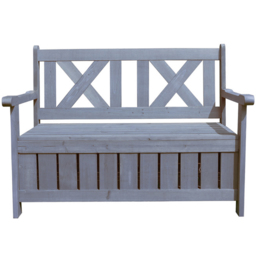 Jack Stonehouse Grey Wooden Storage Bench - thumbnail 3