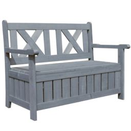 Jack Stonehouse Grey Wooden Storage Bench - thumbnail 2