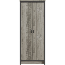 GFW Boston 2 Door Grey Wardrobe - thumbnail 2