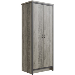 GFW Boston 2 Door Grey Wardrobe - thumbnail 4