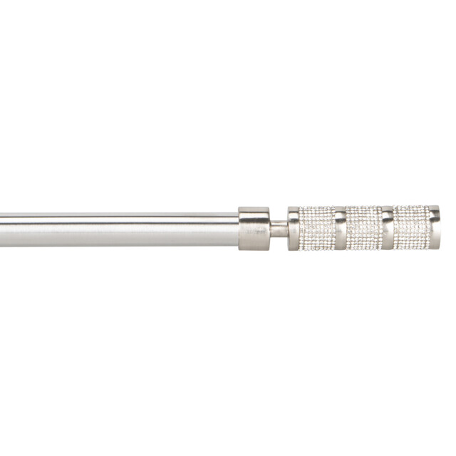 Silver Finish Surat Extendable Curtain Pole 120 to 210cm