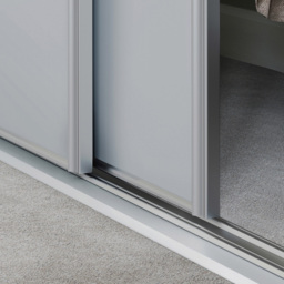 Spacepro Classic Single Panel Dove Grey Sliding Door 2220 x 610mm - thumbnail 4