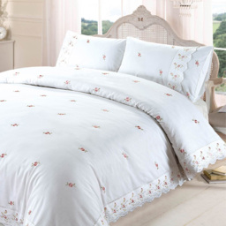 Rapport Home Sophie Double White Duvet Set
