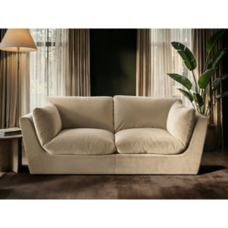 SOLACE+CO Orson 3 Seater Beige Velvet Sofa - thumbnail 4