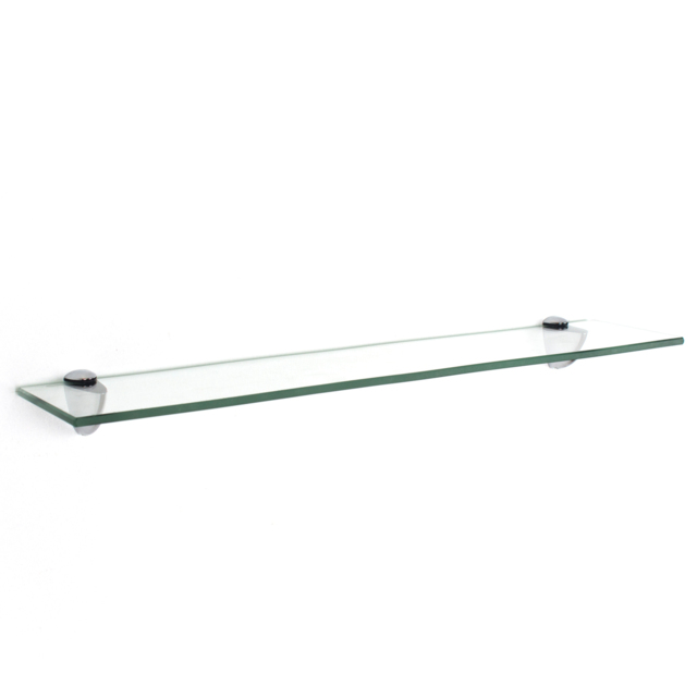 Clear Floating Glass Shelf Kit