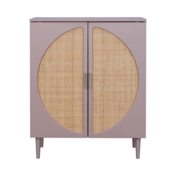 Gracie Rattan Sideboard - Dusky Pink - thumbnail 4