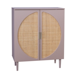 Gracie Rattan Sideboard - Dusky Pink - thumbnail 2