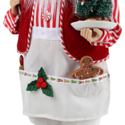 Standing Chef Santa - Red - thumbnail 2