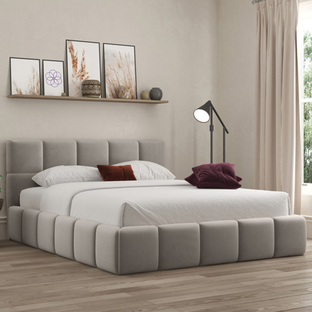 DS Living Ovella Pebble Small Double Cubed Ottoman Bed - image 1