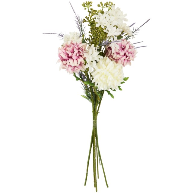 Artificial Lavender and Pompom Bouquet - image 1
