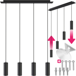 tectake Lumea Ceiling Light with Adjustable Cables - thumbnail 2