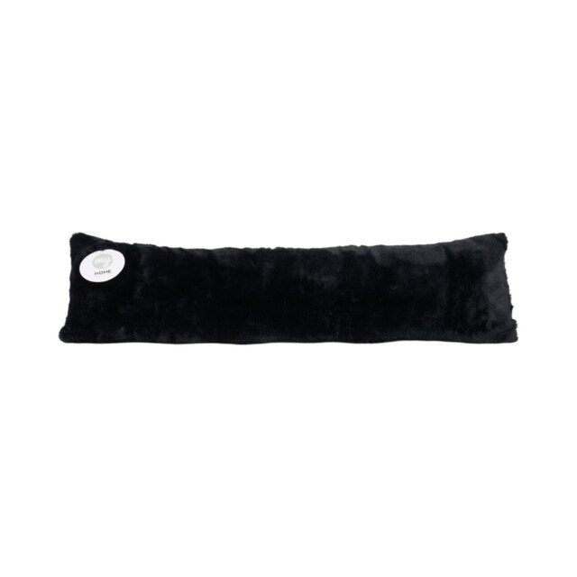 My Home Faux Fur Black Draught Excluder - image 1