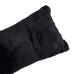 My Home Faux Fur Black Draught Excluder - thumbnail 4