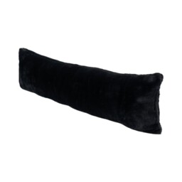 My Home Faux Fur Black Draught Excluder - thumbnail 3