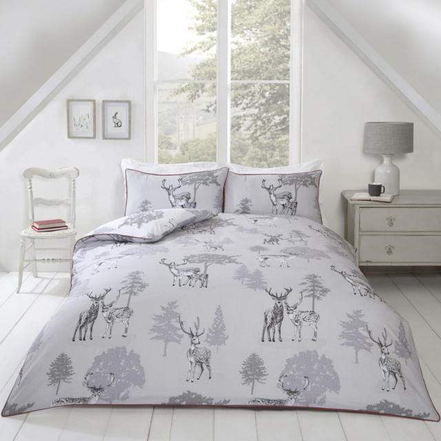 Rapport Home Sherwood King Size Grey Duvet Set - image 1