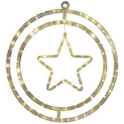 Single 100 LED White Hanging Christmas Light in Assorted styles - thumbnail 4