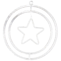 Single 100 LED White Hanging Christmas Light in Assorted styles - thumbnail 2