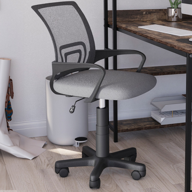 Vida Designs Airsdale Grey Mesh Office Chair - image 1