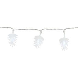 100 LED White Pinecone Christmas String Light 149cm - thumbnail 2