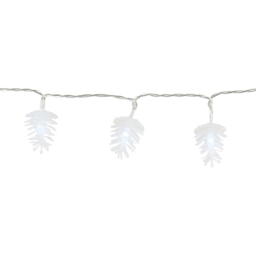 100 LED White Pinecone Christmas String Light 149cm - thumbnail 3