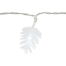 100 LED White Pinecone Christmas String Light 149cm - thumbnail 4