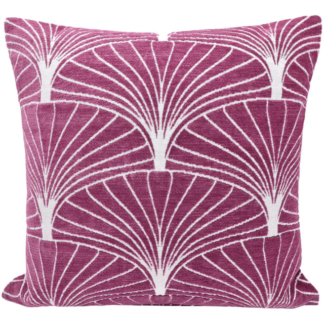 Velosso Palermo Chenille Mauve Filled Cushion 43 x 43cm 2 Pack - image 1