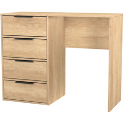 Crowndale Hong Kong 4 Drawer Nebraska Oak Vanity Dressing Table Ready Assembled - thumbnail 2
