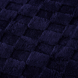Dakota Checkerboard Fleece Duvet Set Navy King - thumbnail 4
