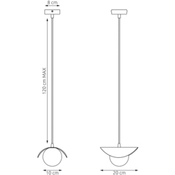 Emibig Ritual White Shade White G9 LED Pendant Lamp - thumbnail 4
