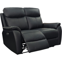 Aspire Kingsmere 5 Seater Black Power Recliner Sofa Set - thumbnail 4