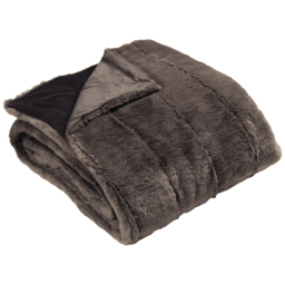 Paoletti Empress Taupe Faux Fur Throw 130 x 180cm