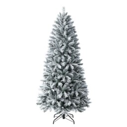 7ft Vancouver Spruce  Snowy Artificial Christmas Tree - thumbnail 1