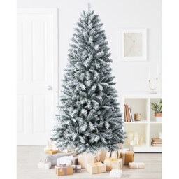 7ft Vancouver Spruce  Snowy Artificial Christmas Tree - thumbnail 2