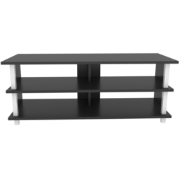 Decorotika Pueblo 4 Shelf White and Anthracite Wide TV Unit - thumbnail 3