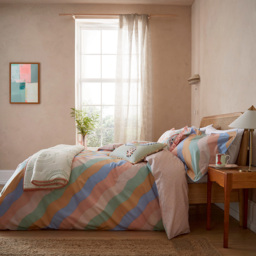 Yvonne Ellen Signature Stripe Multicolour Double Duvet Set
