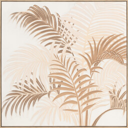 Neutral Botanical Hand Painted Art Canvas 100cm - thumbnail 1
