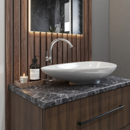Wetwall Post Formed Marbre Palazio Vanity Worktop 1500 x 425mm