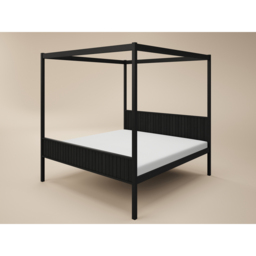 Flair Maddy Black Super King Size 4 Poster Bed - thumbnail 2