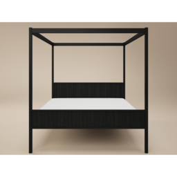 Flair Maddy Black Super King Size 4 Poster Bed - thumbnail 3
