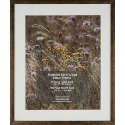 Thetford Brown Dark Wood Effect Frame 17 x 12 inch