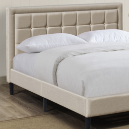 Brooklyn King Size Stone Buttoned Headboard Bed Frame - thumbnail 2