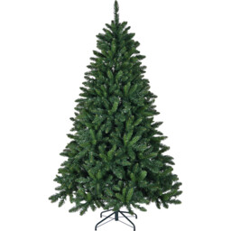 Green Hatherleigh Fir Pre-Lit Warm White LED Artificial Christmas Tree 6ft - thumbnail 1