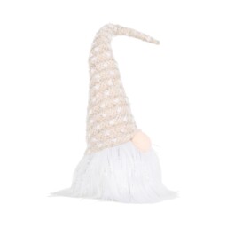 Blushing Ballroom Natural Sparkly LED Christmas Sitting Gonk 41cm - thumbnail 2