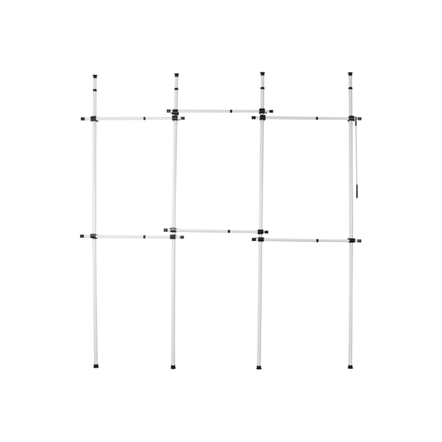 House of Home Telescopic 2-Tier Triple Clothes Rail - image 1