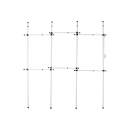 House of Home Telescopic 2-Tier Triple Clothes Rail