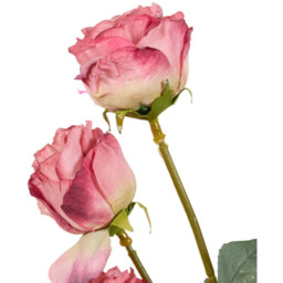 Pink Faux Dried Rose Artificial Flower - thumbnail 3