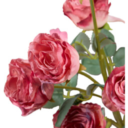 Pink Faux Dried Rose Artificial Flower - thumbnail 4