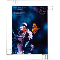 Alora Glass Frame - Silver / 8 x 6 inch