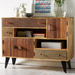 Brooklyn Monaco 3 Door 3 Drawer 2 Shelf Large Sideboard