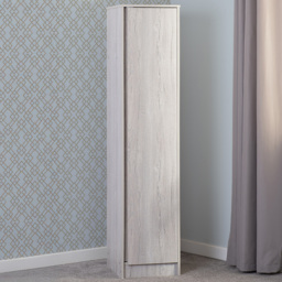 Seconique Malvern Single Door Urban Snow Wardrobe - thumbnail 1